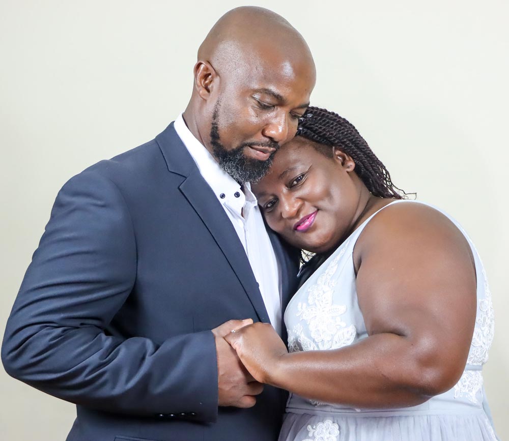 Cathy and Ramson in a close portrait