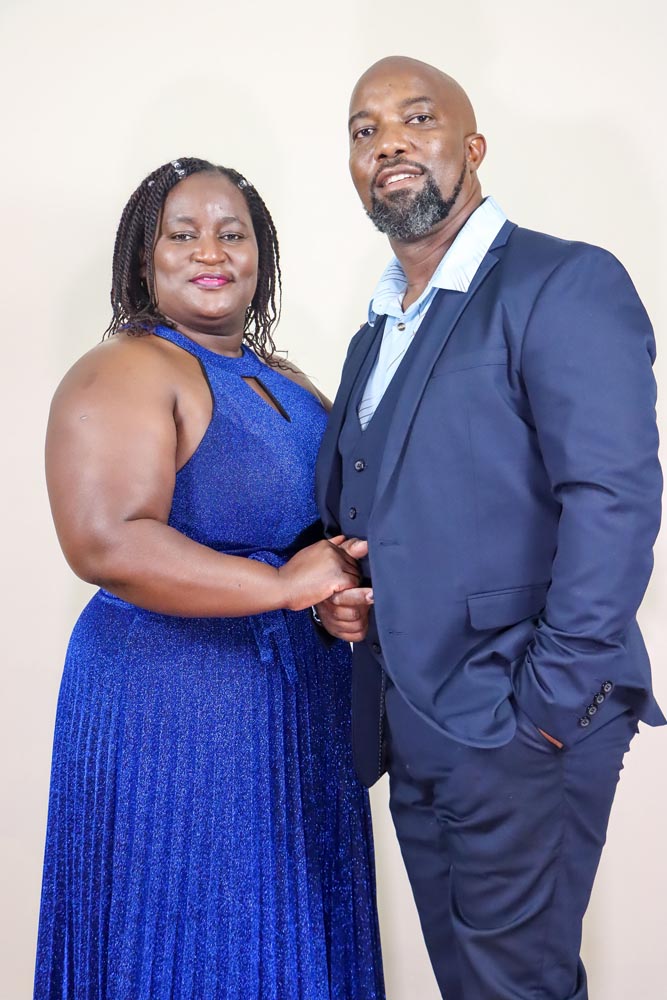 Cathy and Ramson smiling together