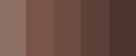 Warm brown event colour palette