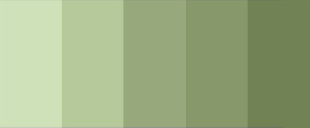 Soft green event colour palette